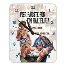 Bud Spencer & Terence Hill Vier Fäuste für ein Halleluja Wanduhr