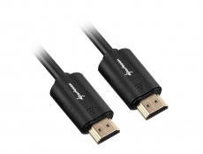 Sharkoon HDMI - Video- / Audio- / Netzwerkkabel [HDMI 2.0 / 4K / 60 Hz] (1 Meter)