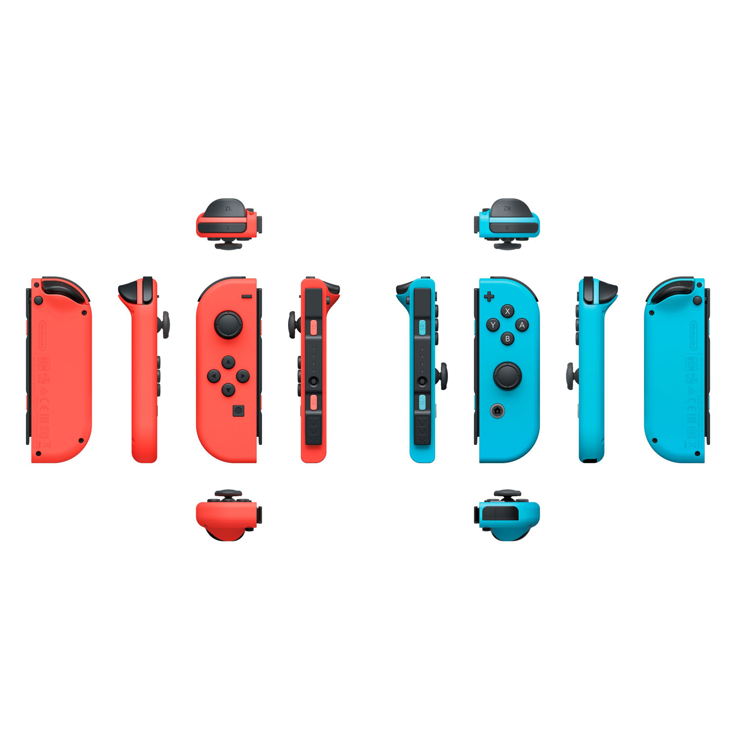Nintendo Joy Con 2er Set Neon Rot Neon Blau