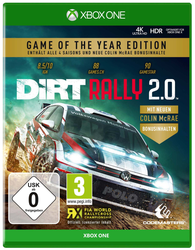 DiRT Rally 2.0 [Game of the Year Edition] {XBox ONE}