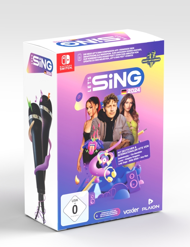 Lets Sing 2024 German Version [+ 2 Mikros] {Nintendo Switch}