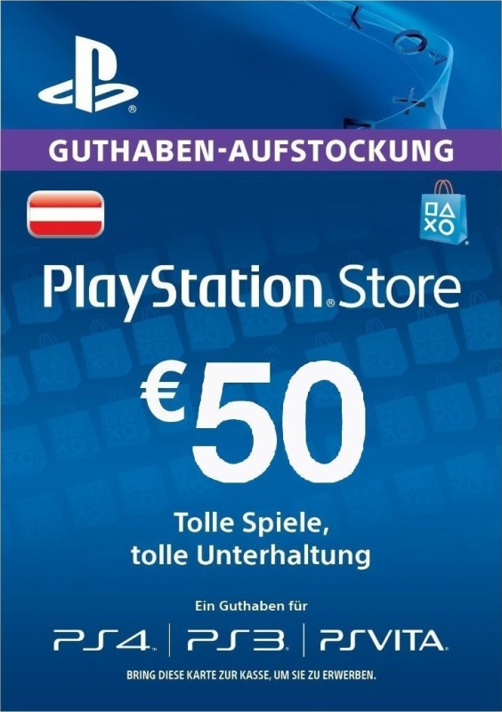Psn Guthaben Auf Rechnung Ohne Klarna PlayStation Store Guthaben (50 Euro) [Österreich]