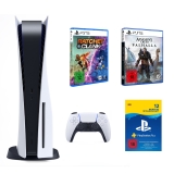Sony PlayStation 5 Games Bundle (inkl. Ratchet & Clank: Rift Apart + Assassins Creed Valhalla + 12 Monate PS+)